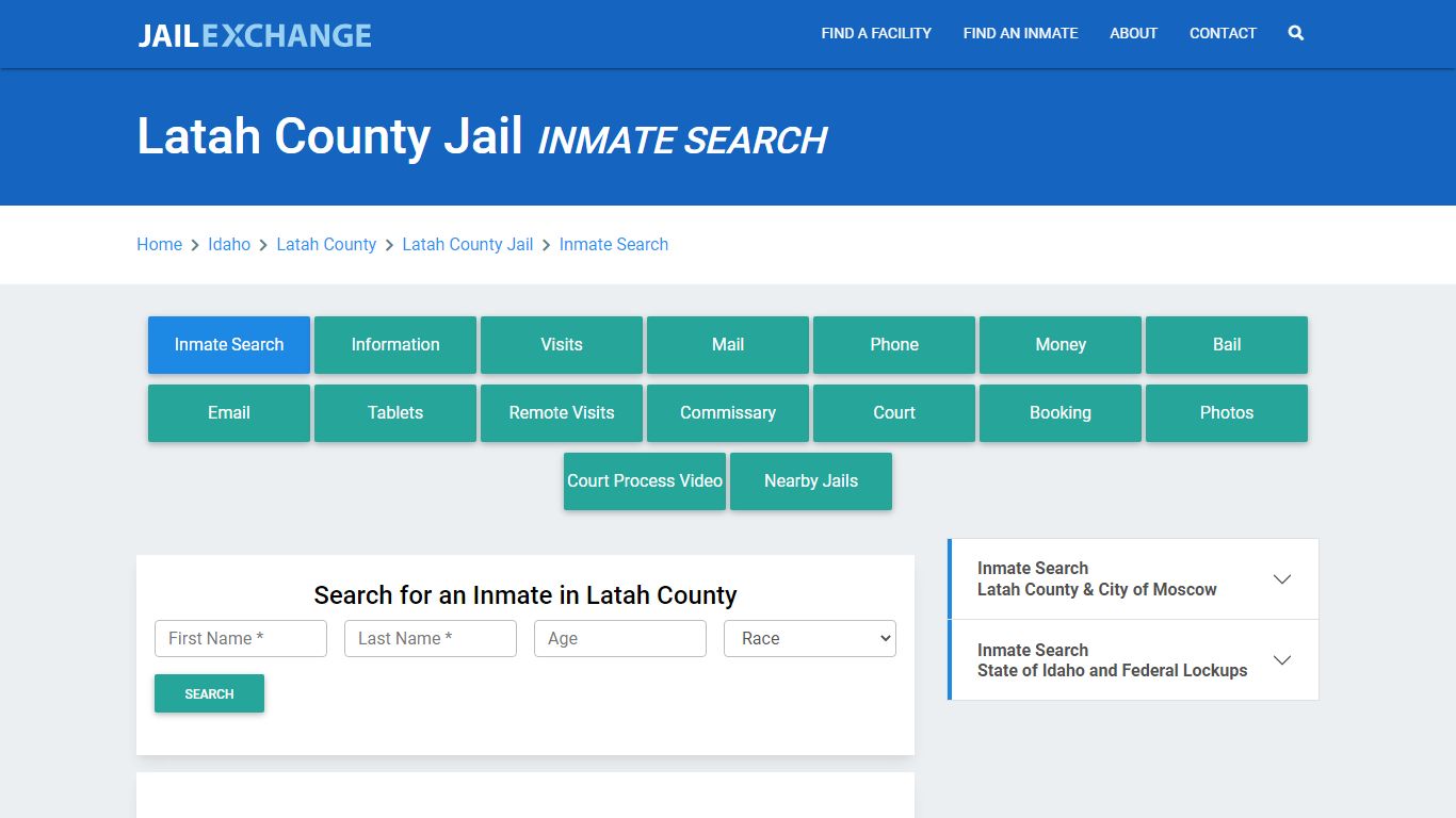 Latah County Jail, ID Inmate Search: Roster & Mugshots